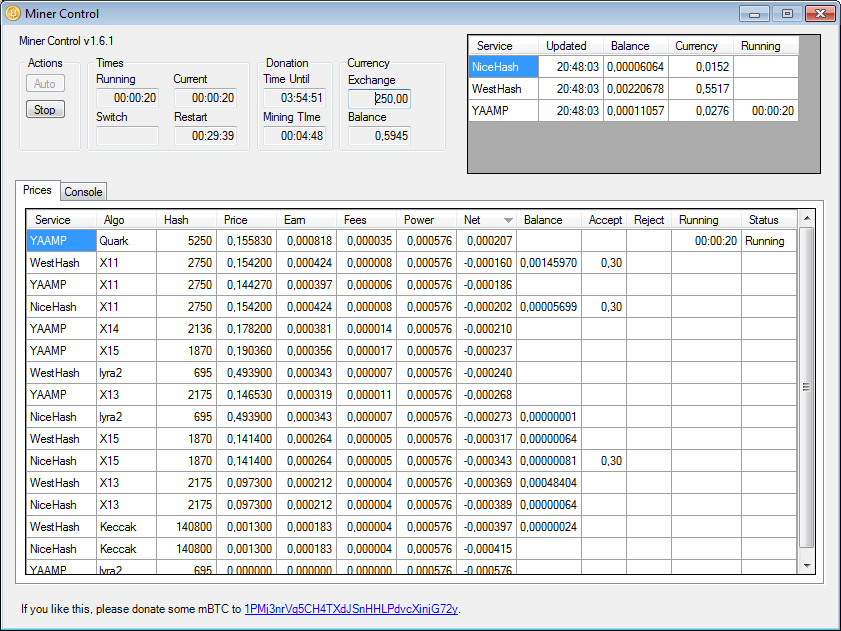 Новый Miner Control 1.6.1 Pack для видеокарты Nvidia GeForce GTX 750 Ti