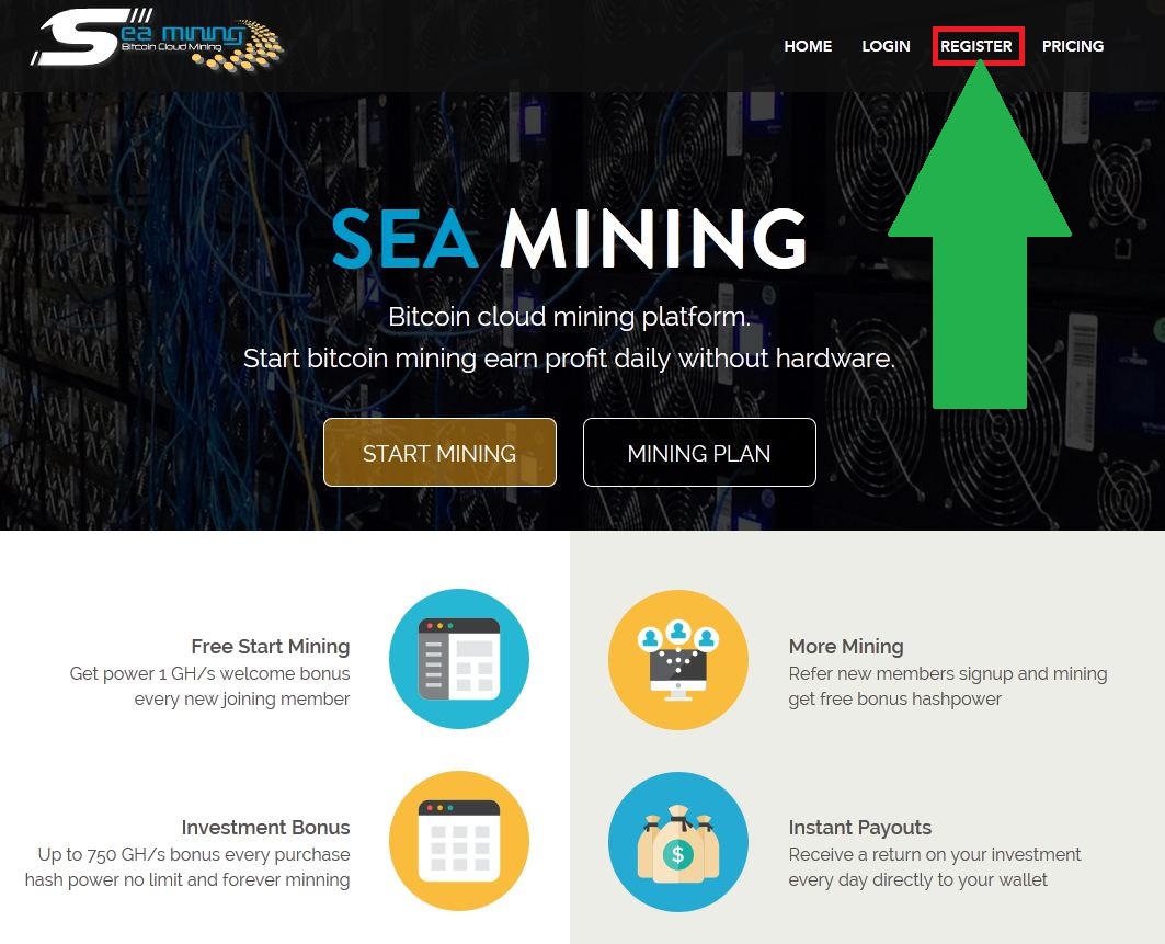 Обзор сервиса облачного майнинга Sea mining com