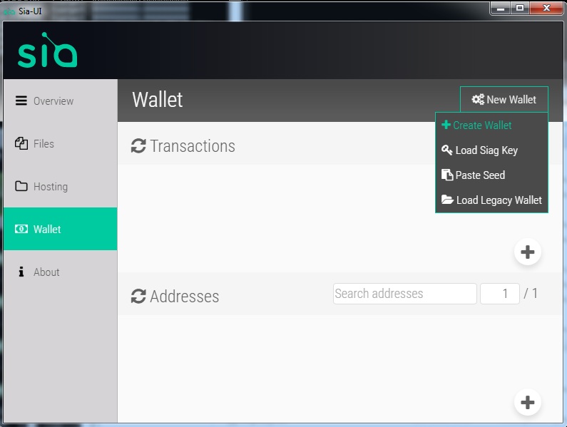 sia new wallet