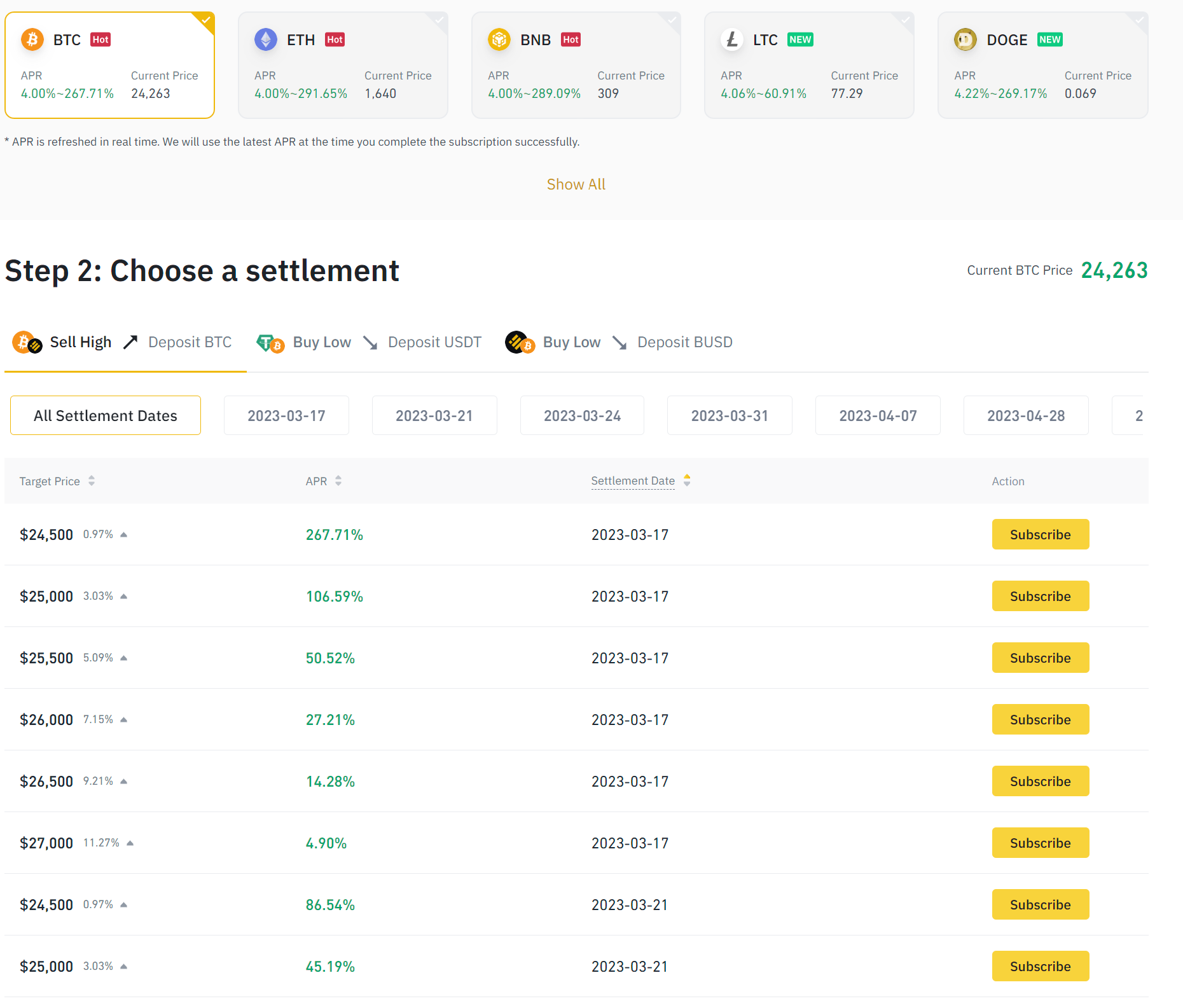 Binance de inversión de doble moneda