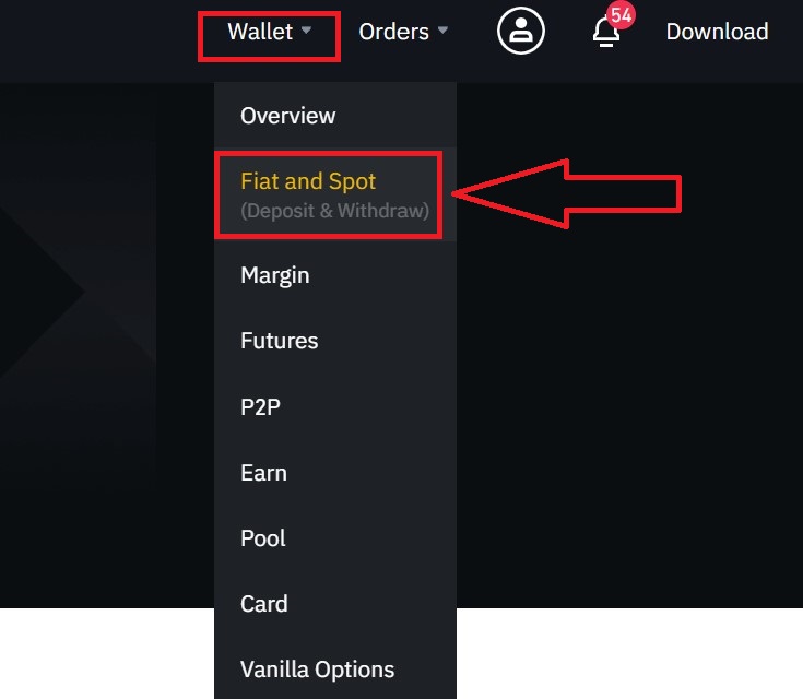 binance fiat and spot wallet