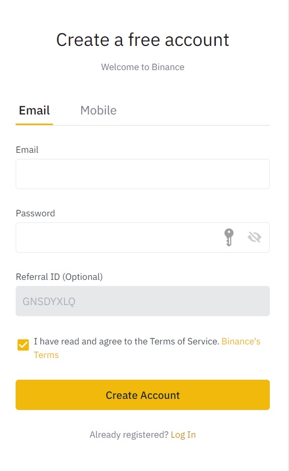 binance pool registration referral ID