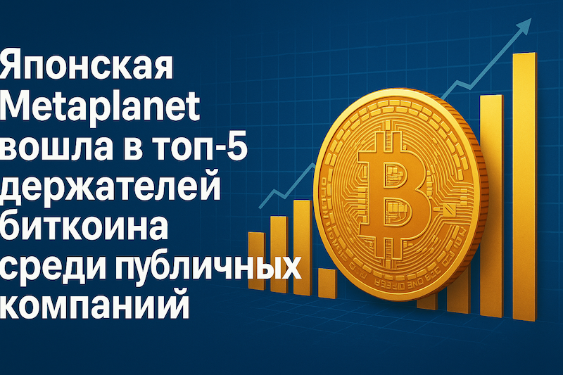 Японская Metaplanet - топ5 держателей криптовалют