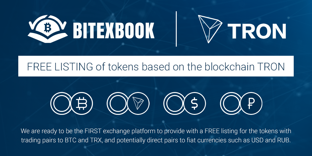 bitexbook listing TRON