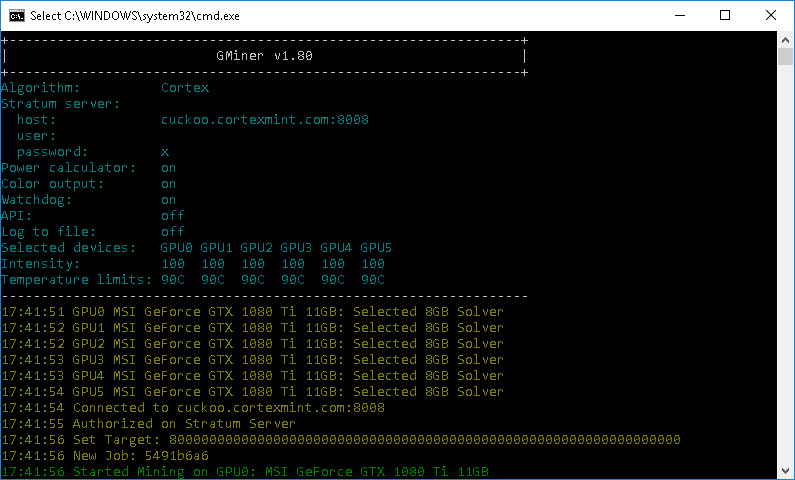 gminer-1-81 cortex algorithm