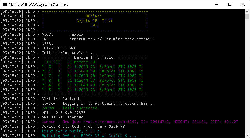 bminer 30 memory timing