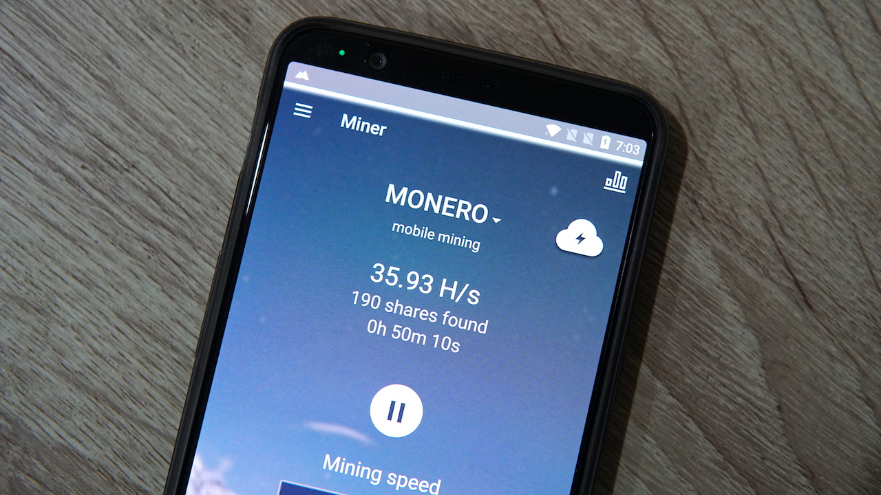 Mining on smartphone