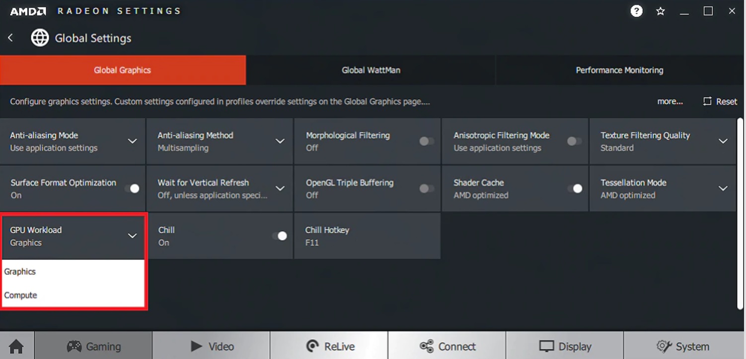 how to manage 3d settings on amd