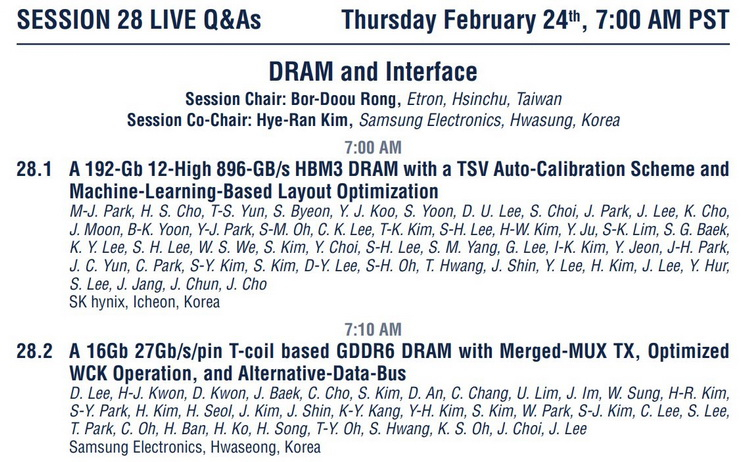 hynix hbm3 gddr6 27gbit/s 