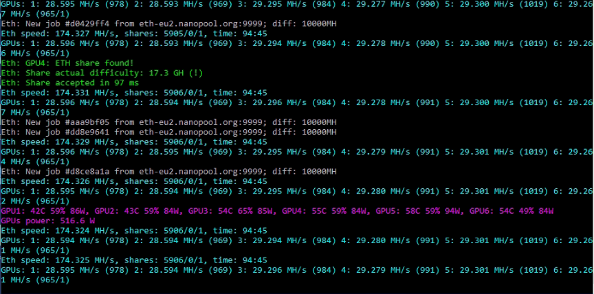 phoenixminer not error