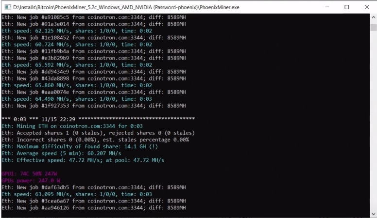 rx6800XT hashrate ethereum fast timings