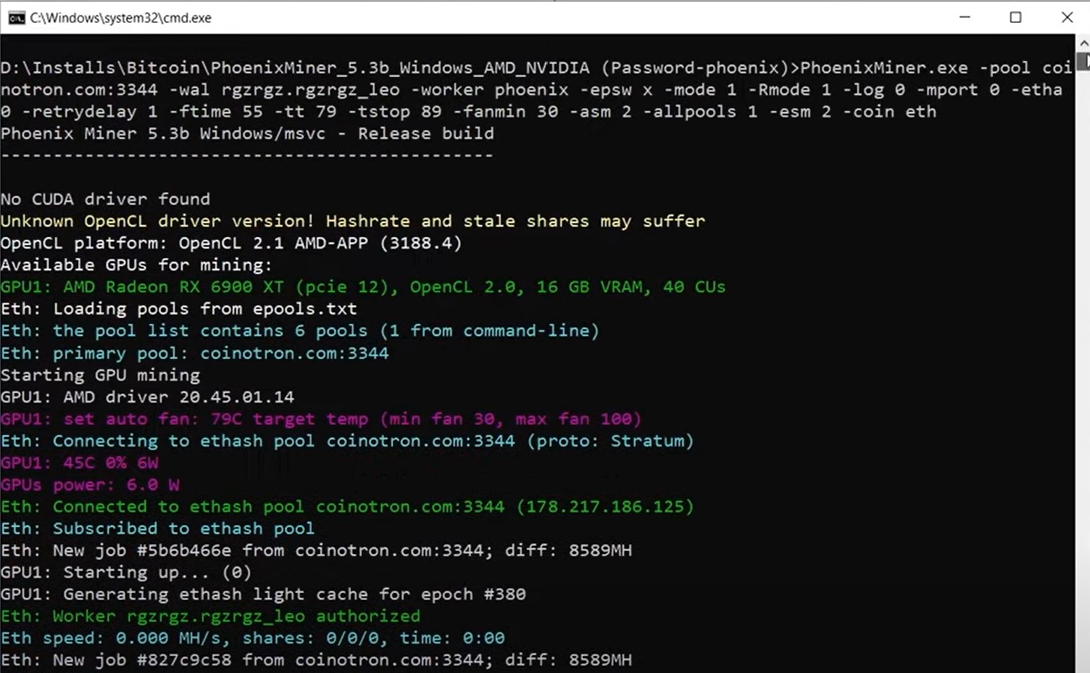 rx6900xt ethereum mining