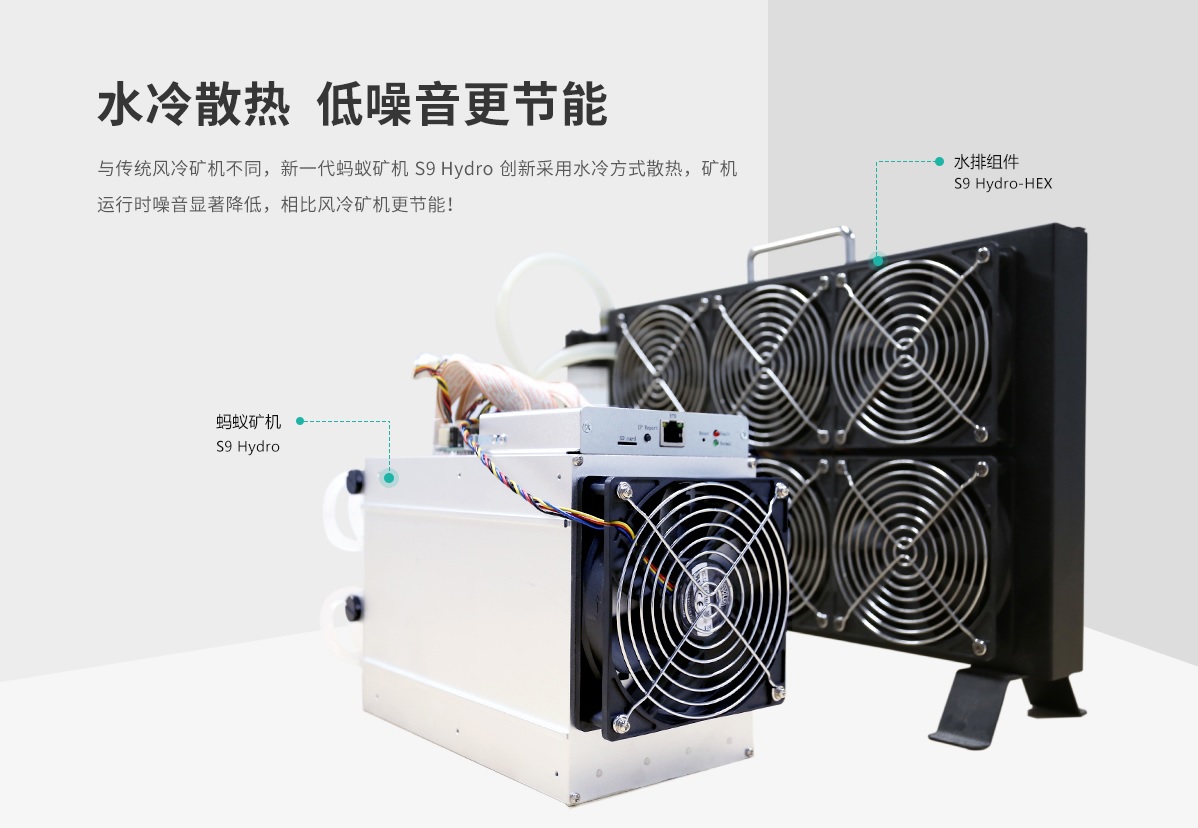asic miner bitmain with water cooling