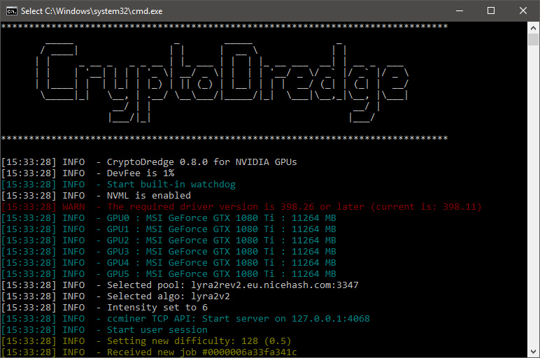 CryptoDredge 0.8.0