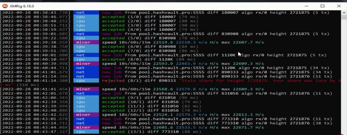 amd ryzen 9 7950x tasa de hash xmr monero randomx