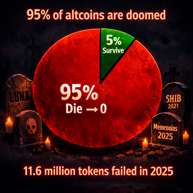 95 % Altcoins are dead