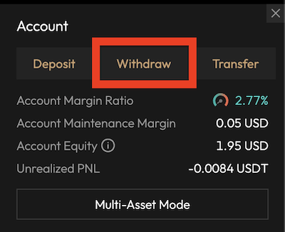 ASTER WITHDRAW