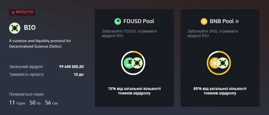 Binance BIO Launchpool