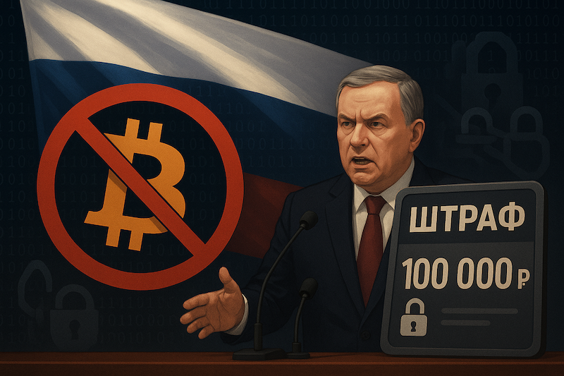 Штраф за оплату криптовалютой в России