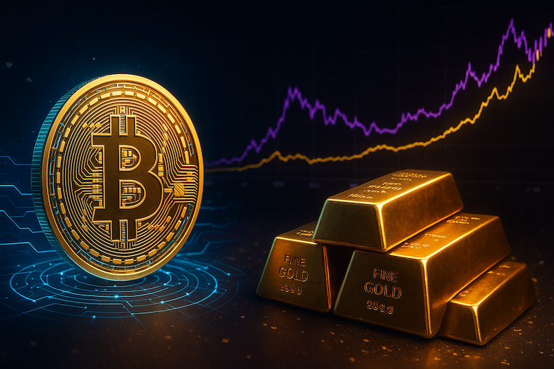 Биткоин против золота