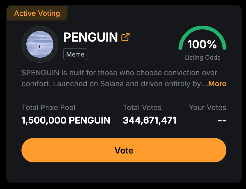 ByBit ByVotes Penguin