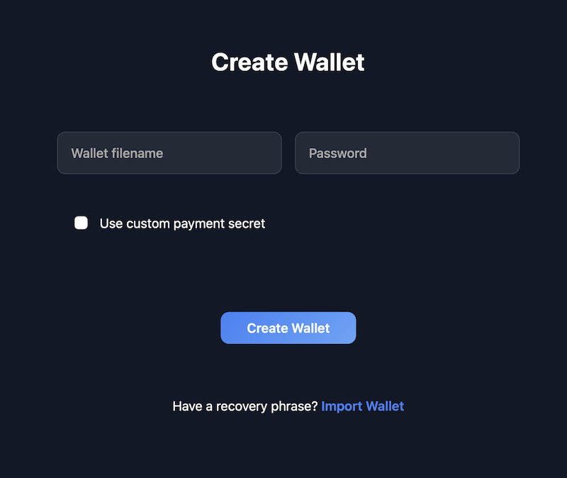 Создать адрес кошелька Vecno VE