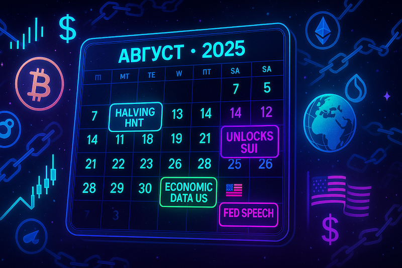 Криптокалендарь за август 2025
