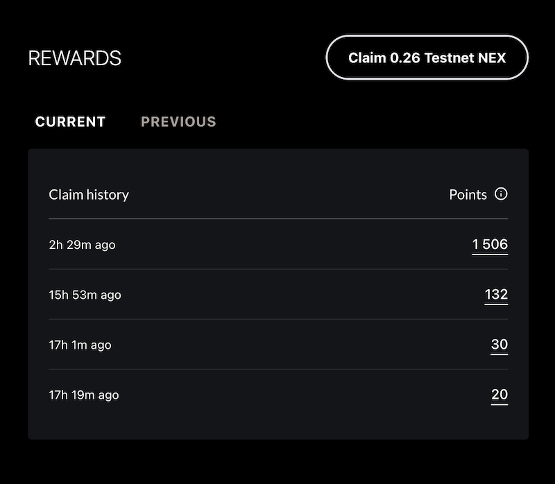 NEXUS Bonus claim