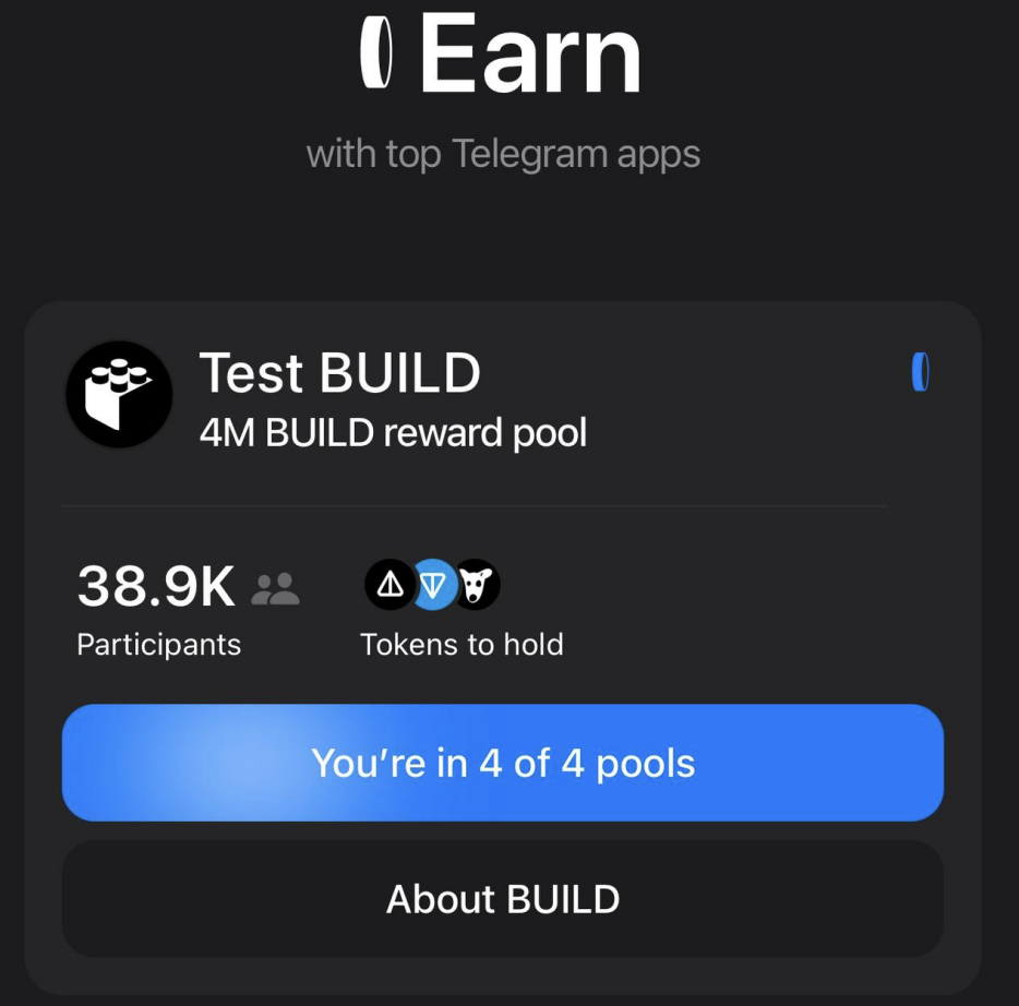 Notcoin launchpool BUILD