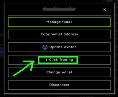 Electra One Click trading