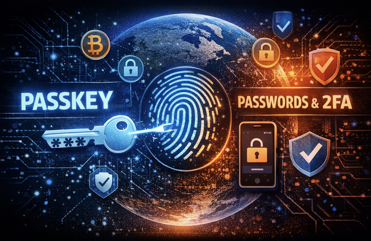 PAsskey против паролей и 2FA