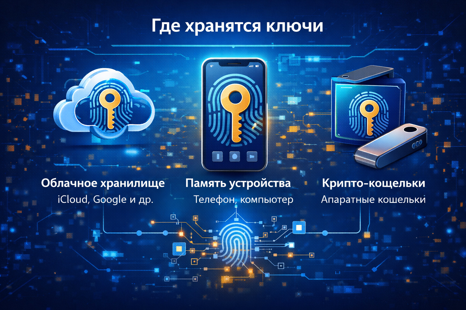 Где хранятся Passkey ключи