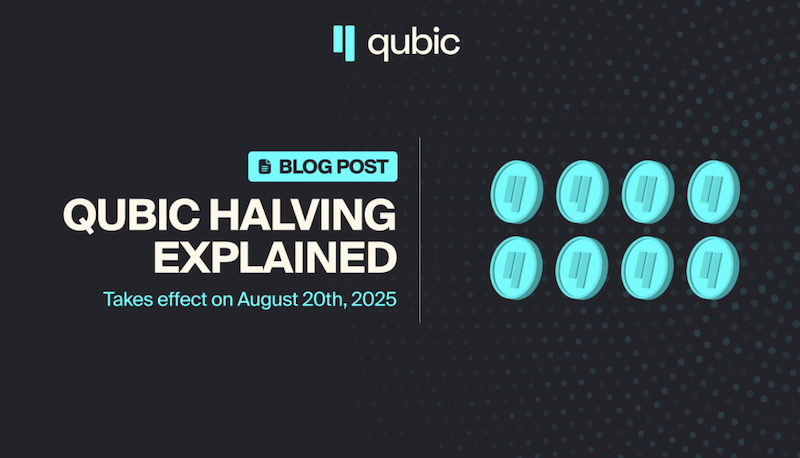 Qubic halving увеличение сжигания токенов