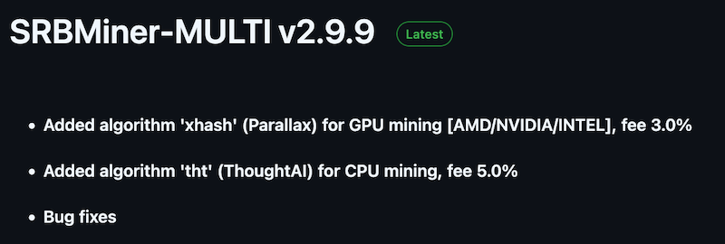 SRBMiner-MULTI v2.9.9