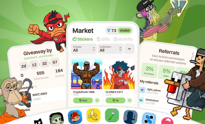 StickerX выпустят свой маркетплейс