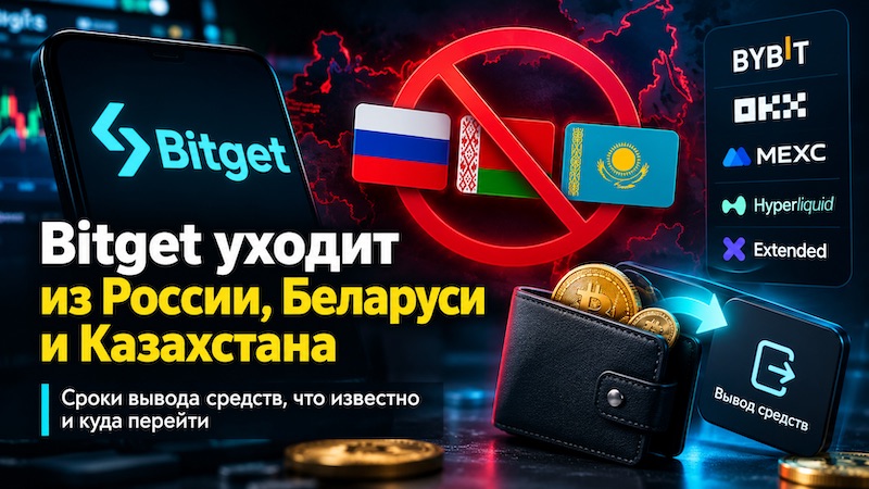 Bitget уходит из Росии Казахстана Белоруси