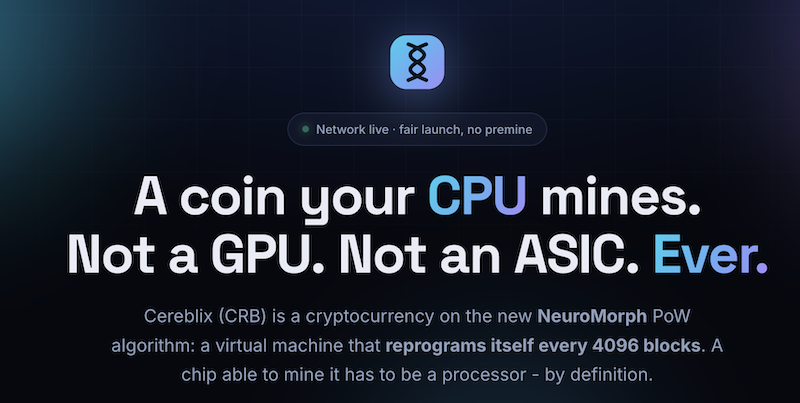 Cereblix (CRB) mining guide