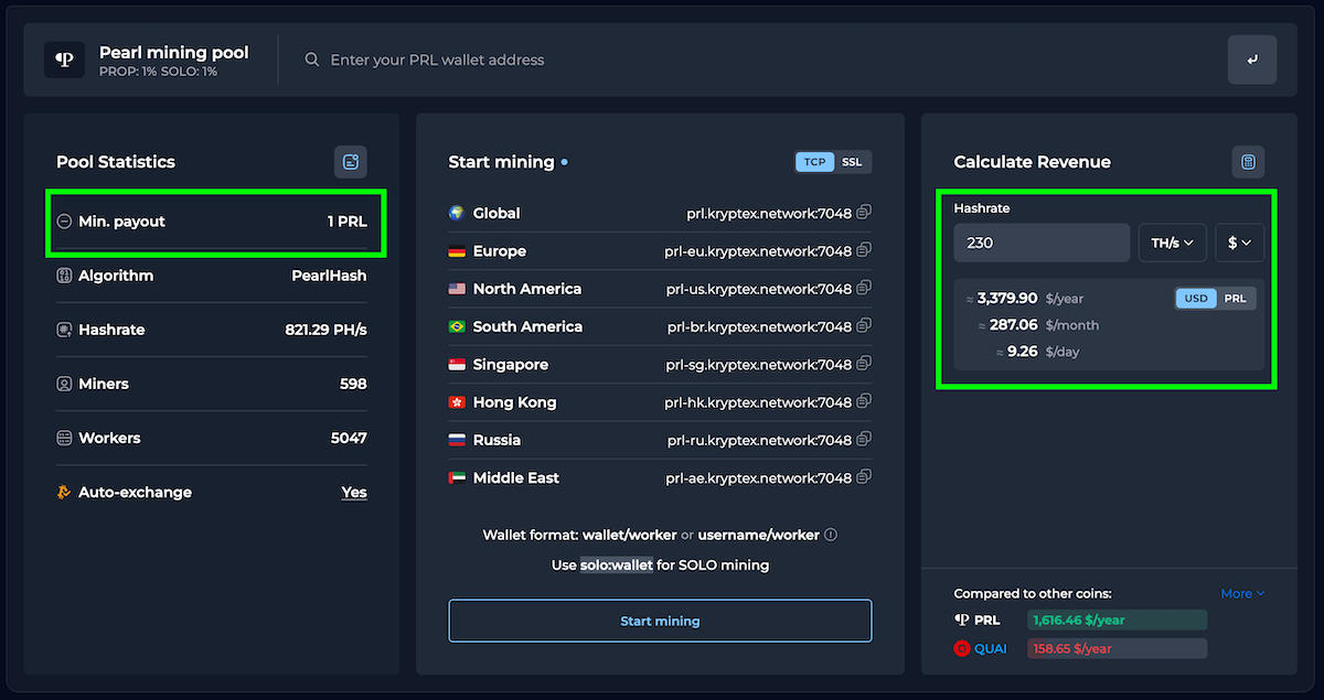 Kryptex PRL майнинг