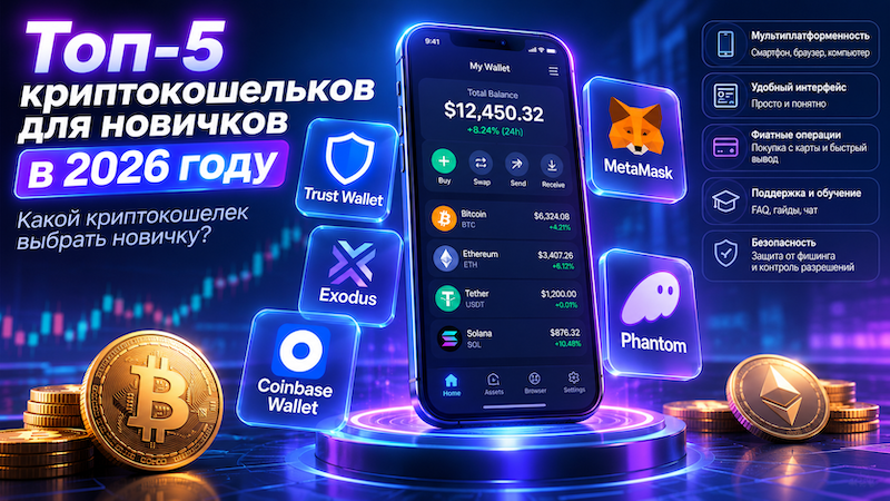 Топ криптокошельков в 2026 году