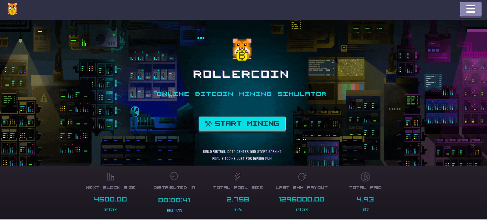 Rollercoin - онлайн симулятор майнинга Биткоин.