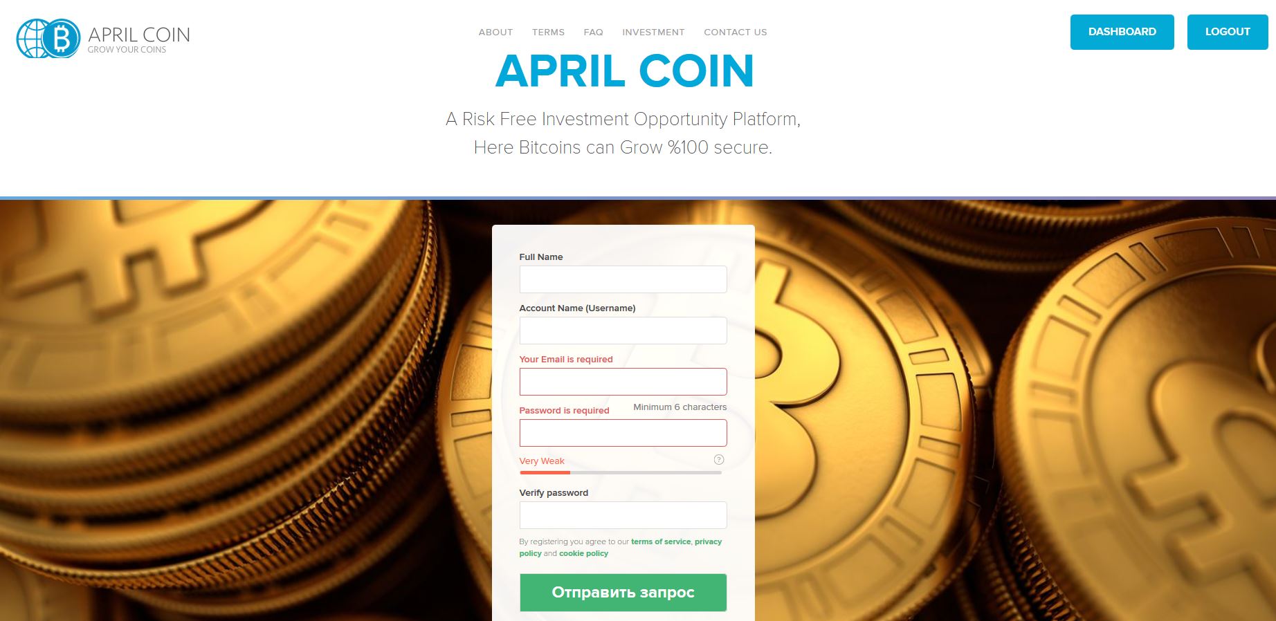 AprilCoin - высокодоходный криптовалютный хайп