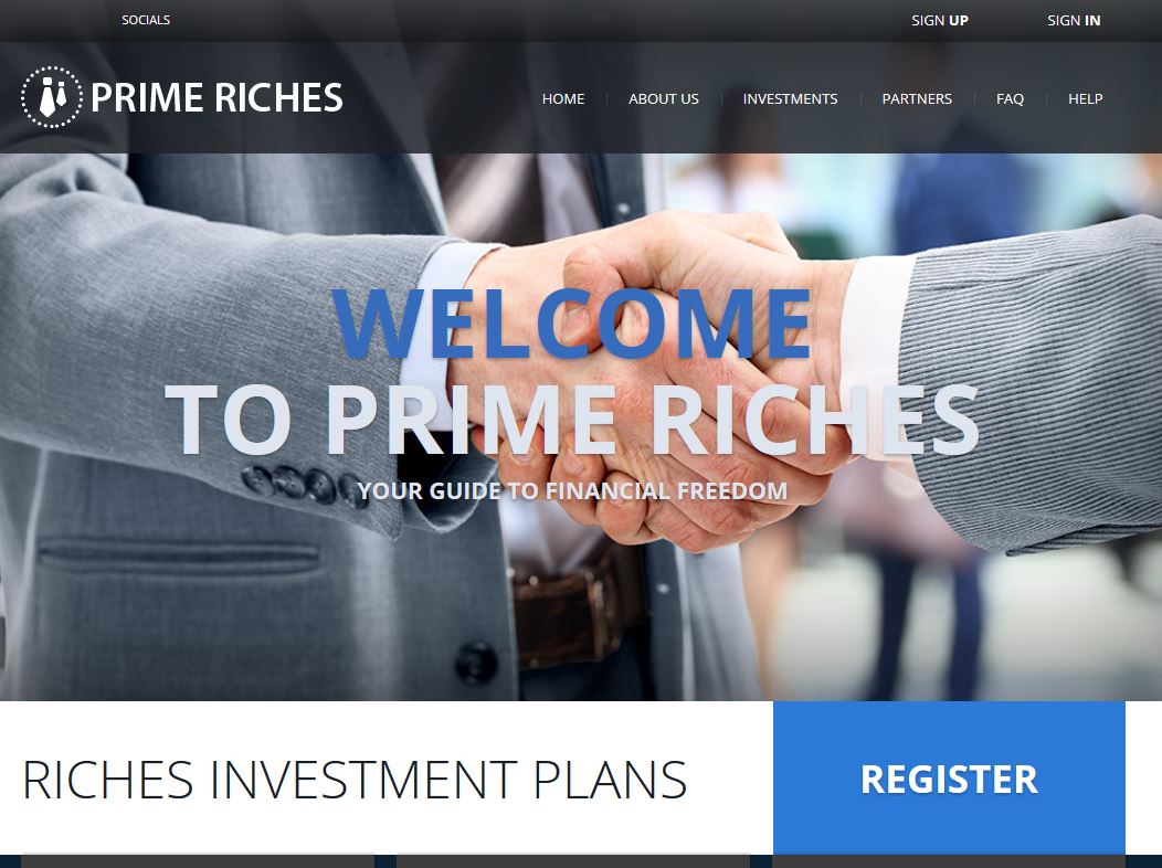 Prime Riches - высокодоходный хайп с поддержкой депозитов в Bitcoin