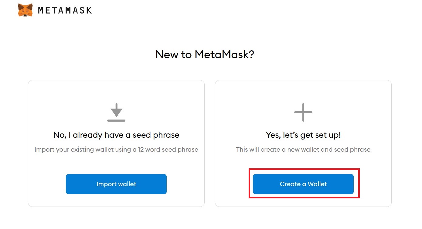 metamask create a wallet