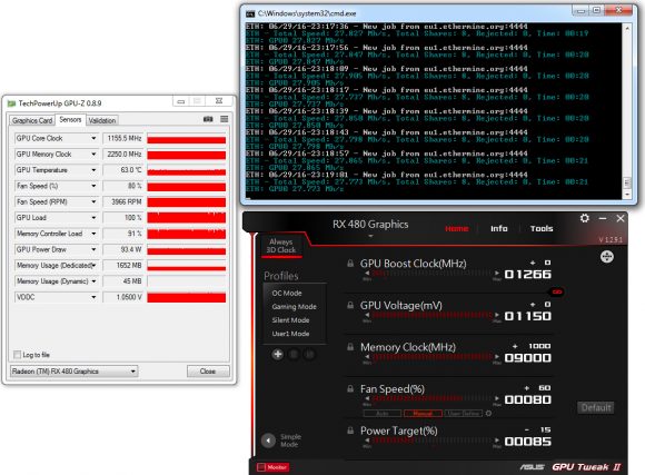 Оптимизация энергопотребления AMD Radeon RX 480 для майнинга Ethereum