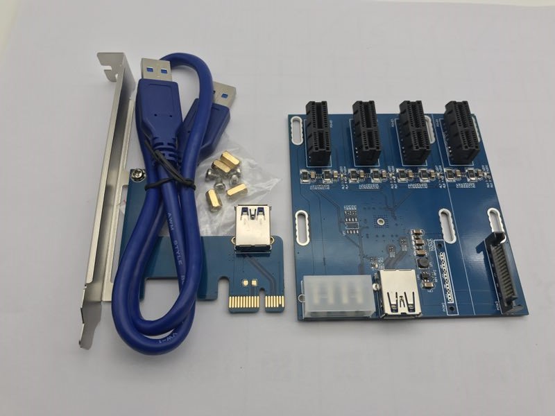 НОВЫЙ сад в карты PCIe 1 до 4 PCI express 1X слота Riser карты Mini ITX