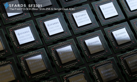 Опубликованы характеристики нового 28 нм ASIC-чипа SFARDS работающего одновременно с двумя алгоритмами майнинга