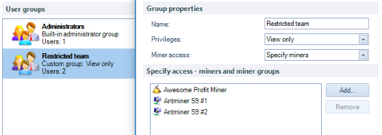 The new version of the software to monitor and manage miners: Awesome Miner 2.0