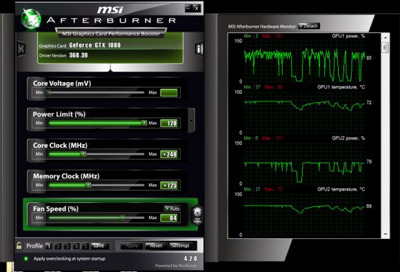 Nvidia Geforce GTX 1080 разгон и хешрейт в майнинге криптовалют