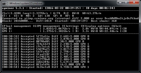 Новая версия sgminer 5.3.1 AMD/NVIDIA форк от tpruvot для Decred
