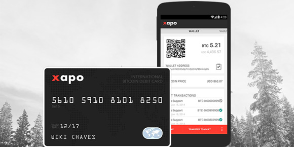 Онлайн биткоин кошелек и дебетовая карта XAPO